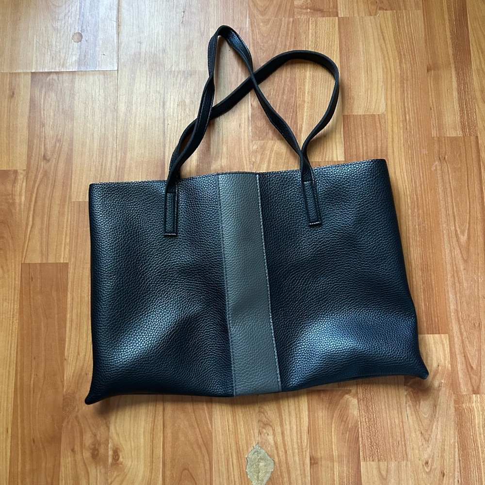 Elegant Black and Gray Tote Bag